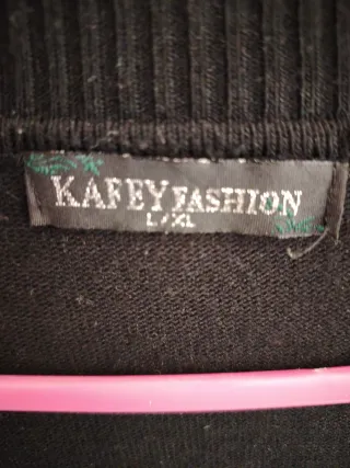 Rebeca manga larga negra talla M