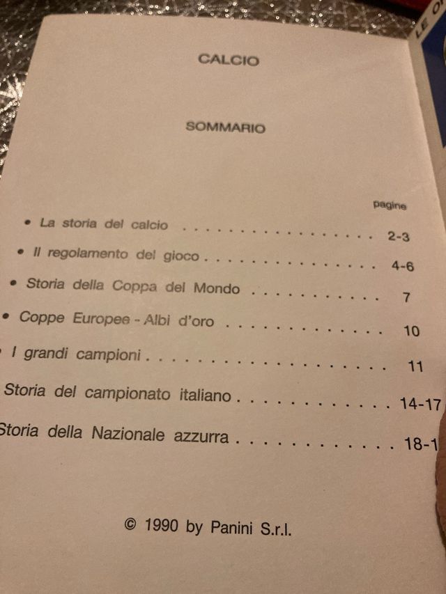 Manuale Calcio Panini Sport