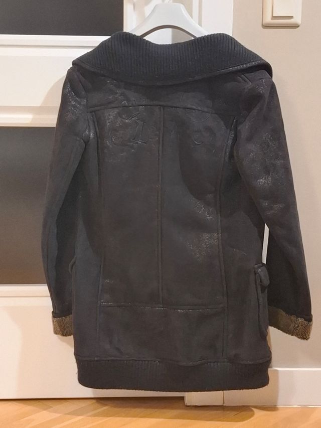 Abrigo Desigual Negro Talla 32