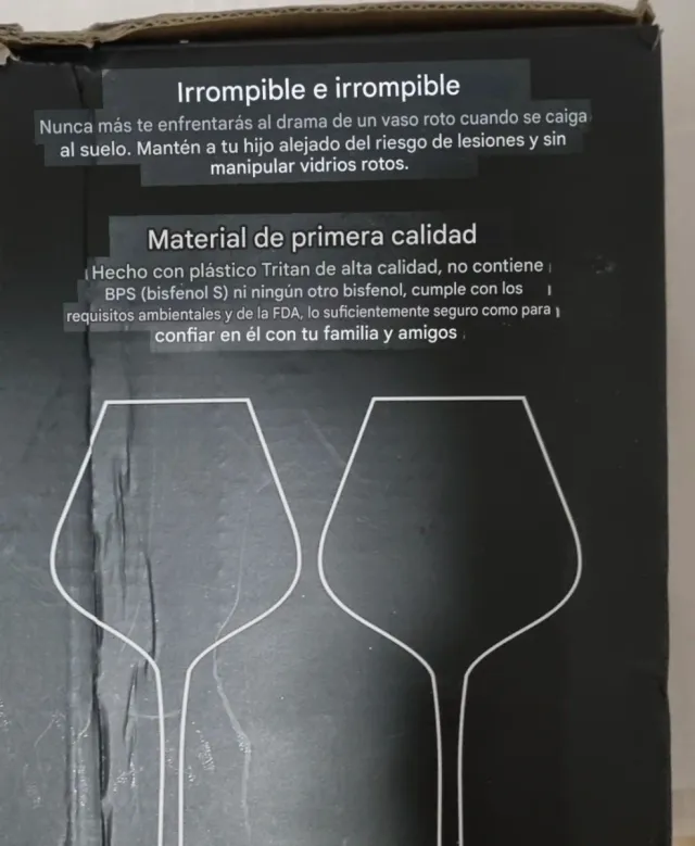 Copas de Vino Tritan Irrompibles (Set de 4)