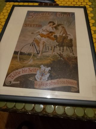 Poster Vintage Stoewer Greif Fahrrader Stettin