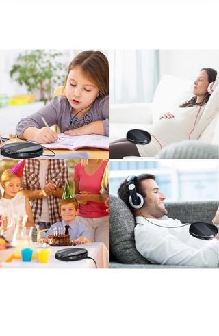 Reproductor CD Portátil Gueray HiFi Negro