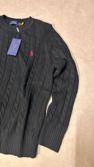 Polo Ralph Lauren Jersey Negro Cable Knit