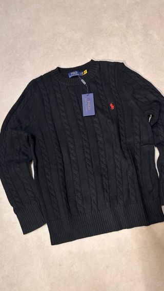 Polo Ralph Lauren Jersey Negro Cable Knit