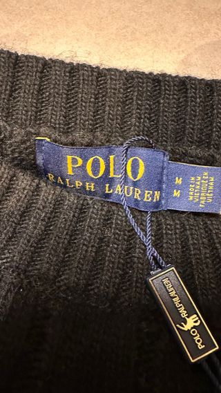 Polo Ralph Lauren Jersey Negro Cable Knit
