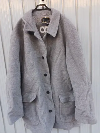 Giaccone uomo lana e cashmere grigio