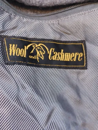 Giaccone uomo lana e cashmere grigio