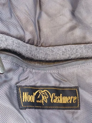 Giaccone uomo lana e cashmere grigio