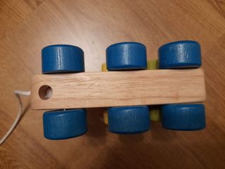 Tren de madera para arrastrar