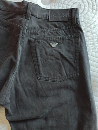 2 Pantalones Armani Hombre Azul noche/negro