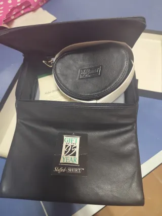 Camisero viaje de piel, lleva accesorio joyas, cin