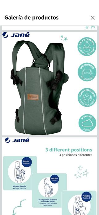 Mochila Portabebé Jané Dual Botanic