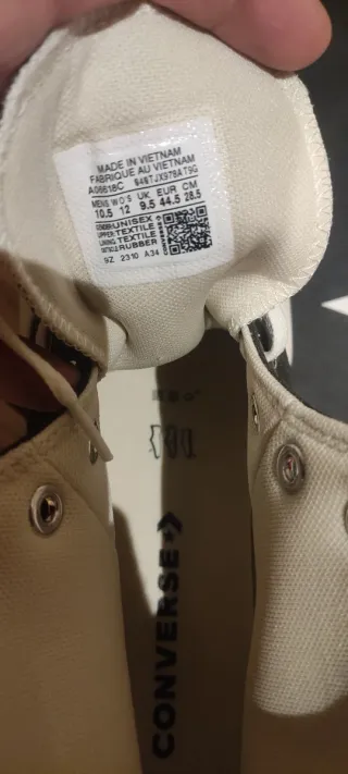 Converse Tela Negra y Blanca