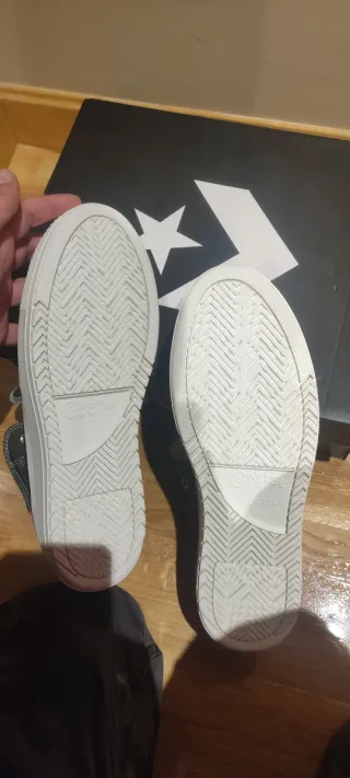 Converse Tela Negra y Blanca