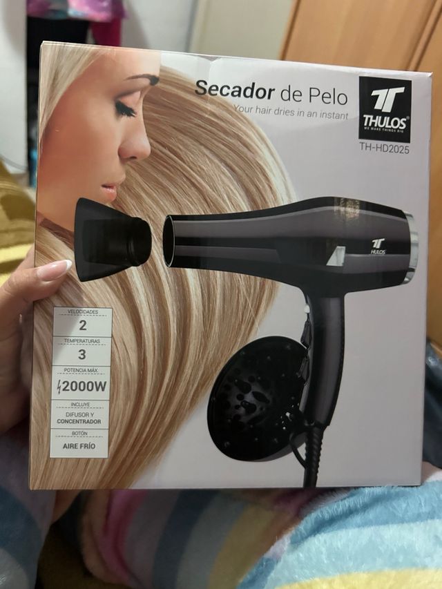 Secador de Pelo Thulos TH-HD2025 Negro entrega