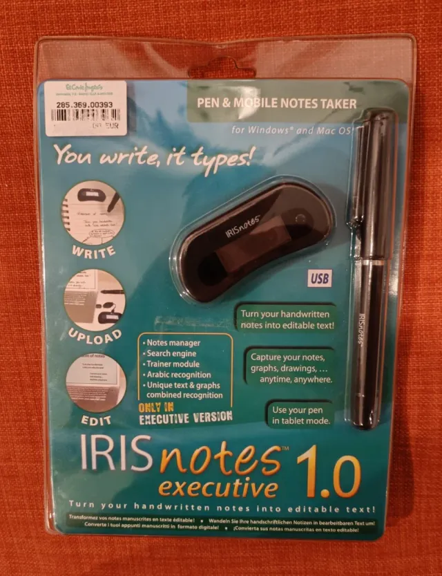 IRISnotes Executive 1.0 Pen & Mobile Notes Taker