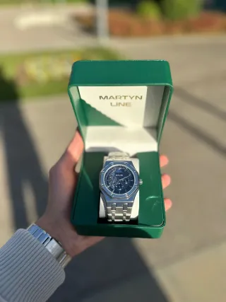 Orologio Martyn Line Argento e Nero Automatico