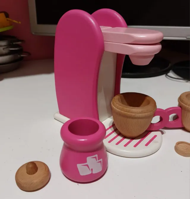 Juego de Cafetera Infantil Madera