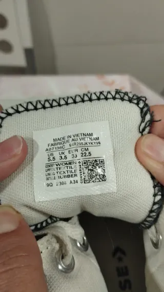 Converse negras plataforma T36