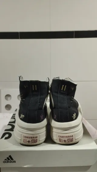 Converse negras plataforma T36