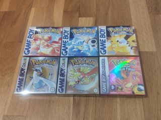Lote 6 Cajas Juegos Pokémon Game Boy/Advance
