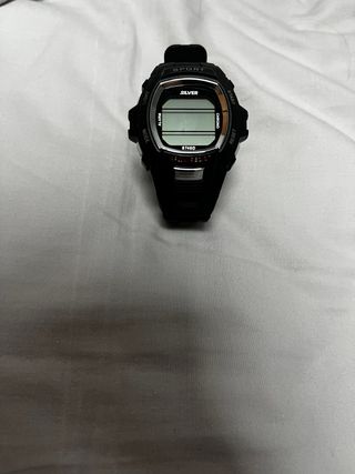 Reloj Deportivo Silver Negro y Plateado