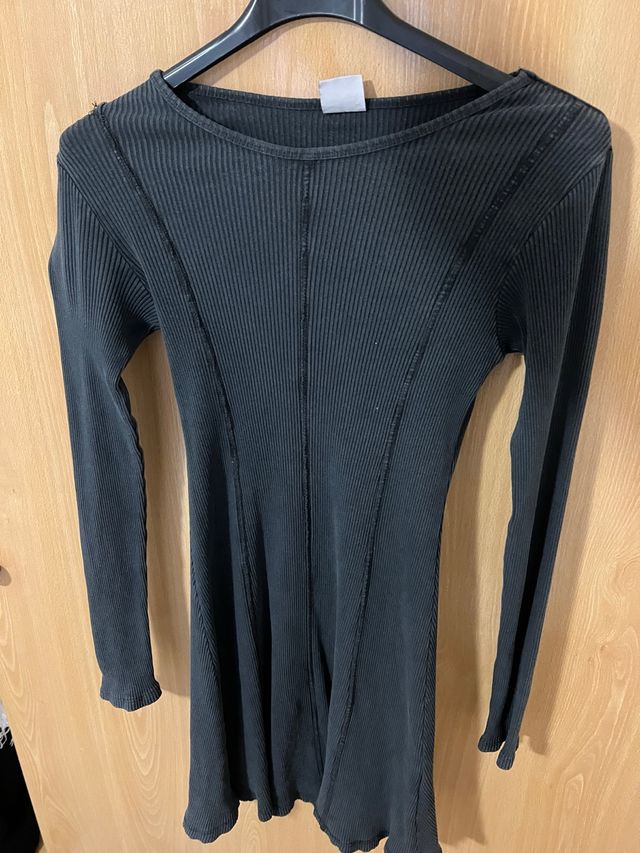 Camisa manga larga acanalada