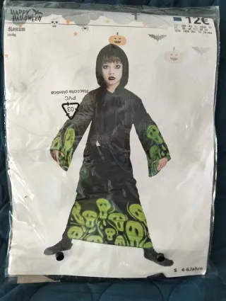 Disfraz Halloween Calaveras Verde Talla S