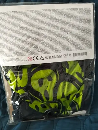 Disfraz Halloween Calaveras Verde Talla S