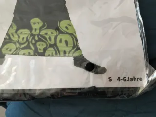 Disfraz Halloween Calaveras Verde Talla S