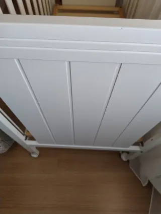 Cuna Micuna blanca + colchón viscoelástico