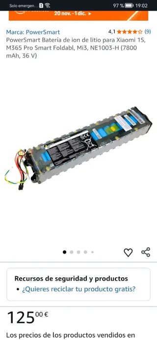 PIEZAS DE PATINETE XIAOMI