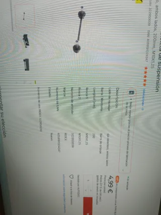 Bieleta de suspensión RIDEX M10X1,25