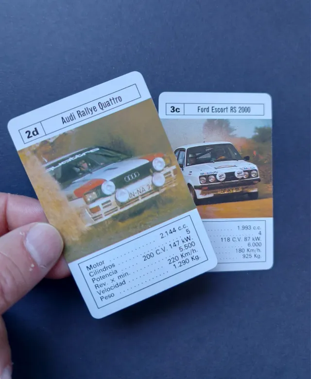 Baraja NUEVA antigua Juegos fournier Coches rally!