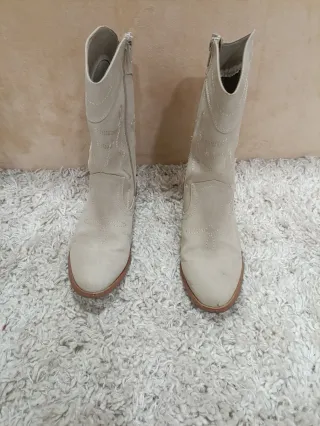 Botas Cowboy Niña Beige