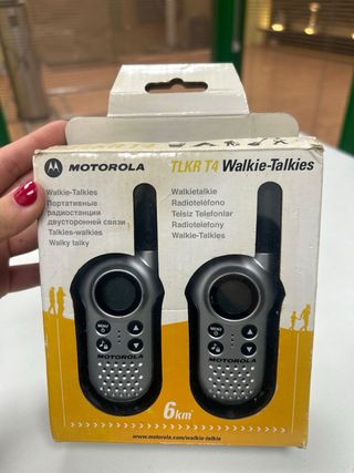 Pack 2 Walkie Talkies Motorola Plata/Negro
