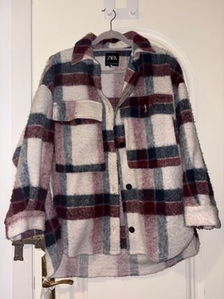Chaqueta Zara cuadros oversize