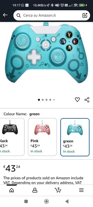 Controller per PC/XBOX cablato joystick, joypad