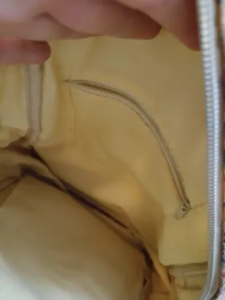 Mochila de corcho con estampado étnico