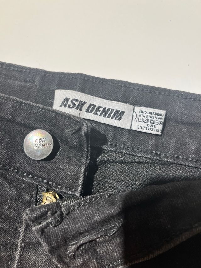 Shorts de jean negros