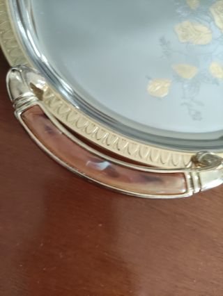 Vassoio Ovale Acciaio Inox 18/10 Decorato