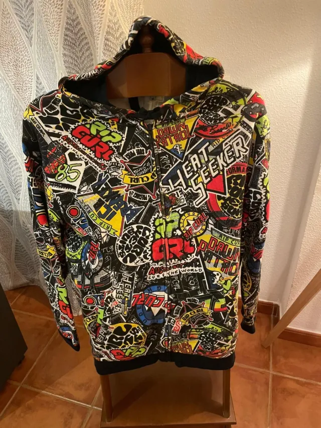 Sudadera Rip Curl XL gráfica skate surf