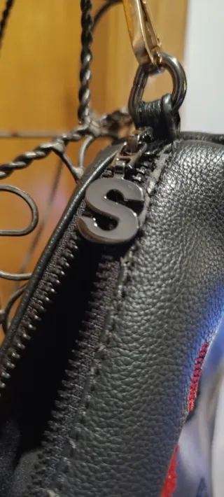 Bolso de mano Desigual negro multicolor