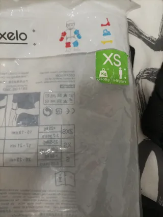 Protecciones patines Oxelo (rodillas, codos, muñec