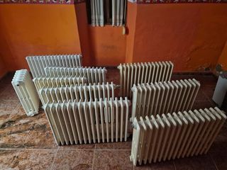 Radiadores de hierro fundido beige