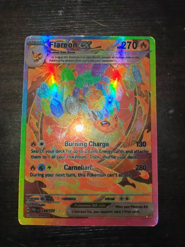 Pokemon Flareon EX Carta 146/131
