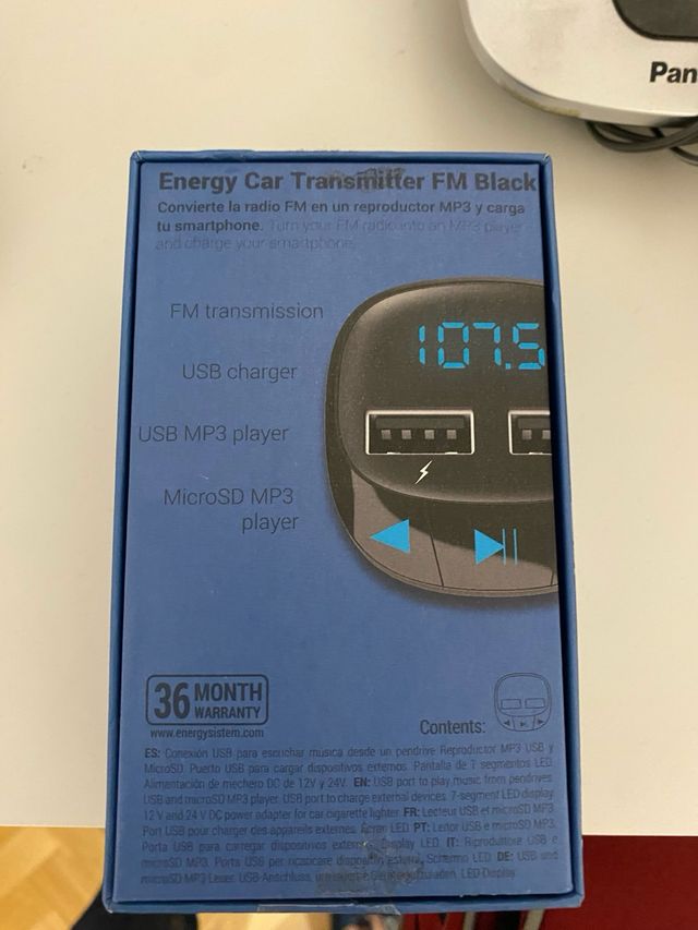 Transmisor FM Coche Energy Sistem