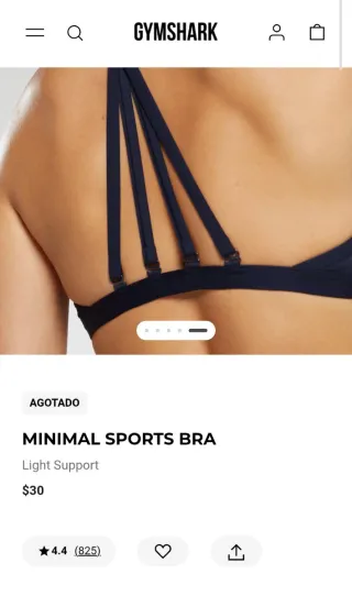 Top deportivo/sujetador Gymshark