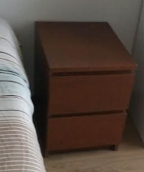 Mesita Malm Ikea 2 cajones madera en Gijón REBAJA