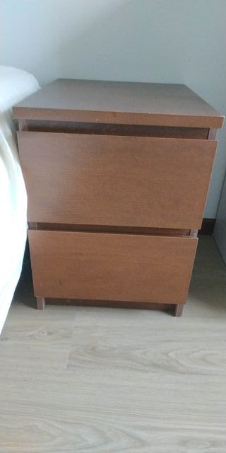 Mesita Malm Ikea 2 cajones madera en Gijón REBAJA
